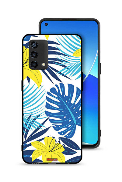 Tolwak غطاء حماية لهاتف Oppo A95 4G ​​برسومات ريش وزهور