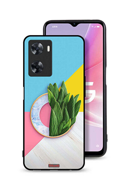 Tolwak غطاء حماية لهاتف Oppo A57s بنمط أوراق تجريدية