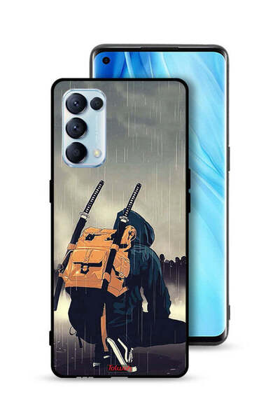 Tolwak غطاء حماية Oppo Reno5 Pro 5G بتصميم سيف ساموراي رقمي