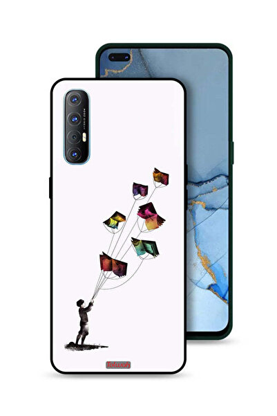 Tolwak غطاء حماية لهاتف Oppo Reno3 Pro 4G بتصميم كتاب الطائرات الورقية