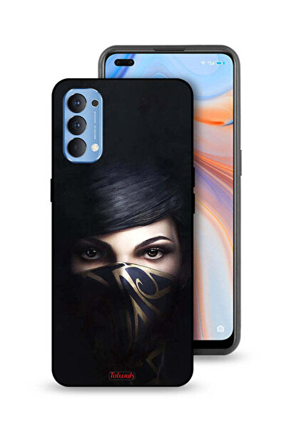 Tolwak غطاء حماية لهاتف Oppo Reno4 4G بنقشة فتاة محجبة