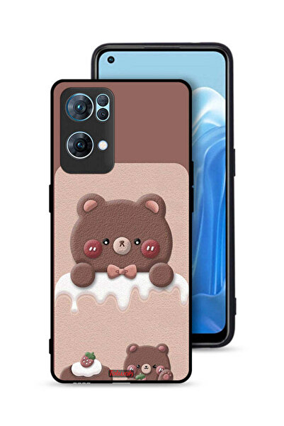 Tolwak غطاء حماية لهاتف Oppo Reno7 Pro 5G - دب الفراولة