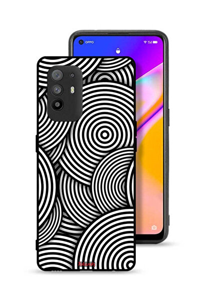 Tolwak غطاء حماية لهاتف Oppo F19 Pro Plus 5G بنمط دوائر وهمية