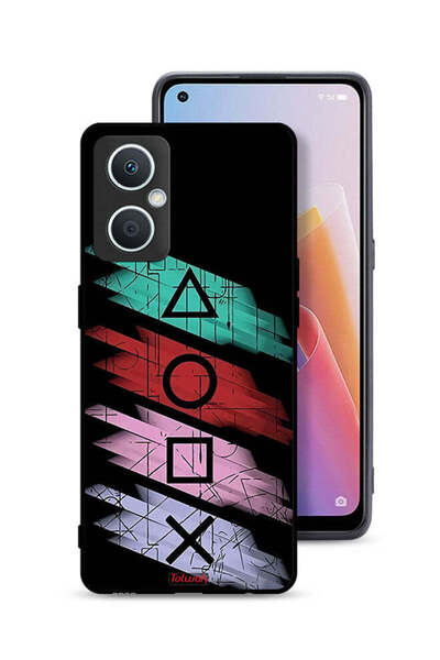 Tolwak غطاء حماية لهاتف Oppo A96 5G (الصين) برسومات أيقونات لعبة الحبار