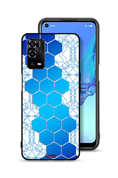 Tolwak غطاء حماية لهاتف Oppo A55 4G بشعار Honeycomb Hexagon Icon Networks
