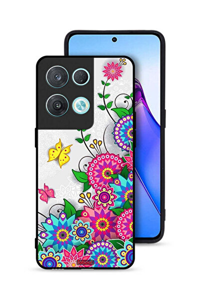 Tolwak غطاء حماية لهاتف Oppo Reno8 Pro 5G بنقشة زهور ماندالا