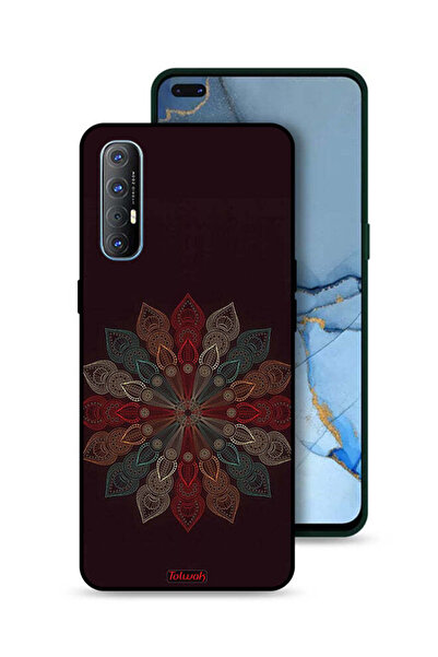 Tolwak غطاء حماية لهاتف Oppo Reno3 Pro 4G بنقشة زهرة ماندالا