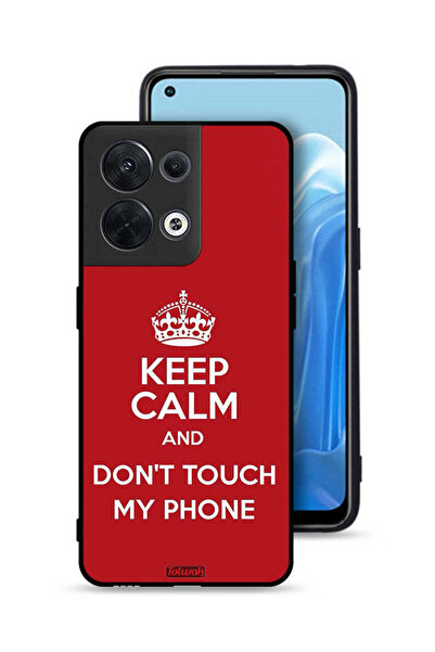 Tolwak Oppo Reno8 5G Protective Case Cover Keep Calm And Dont Touch My Phone