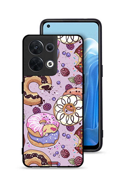 Tolwak غطاء حماية لهاتف Oppo Reno8 5G برسومات دونات فنية