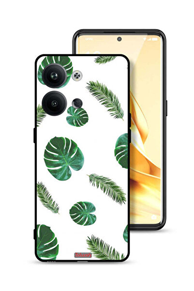 Tolwak غطاء حماية لهاتف Oppo Reno9 5G بنقشة ريش فنية