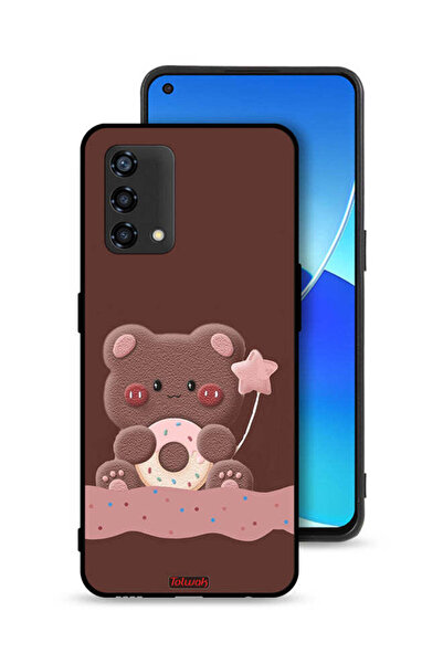 Tolwak غطاء حماية Oppo Reno6 Lite على شكل دب دونات