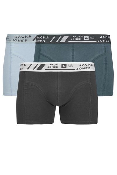 Jack & Jones Πακέτο J&J Jacangus Μικτό Χρώμα 3 τμχ Σκούρο Μπλε Ασφάλτινο Μπόξερ