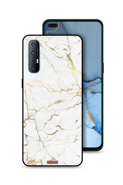 Tolwak غطاء حماية لهاتف Oppo Reno3 Pro 4G بنمط رخامي