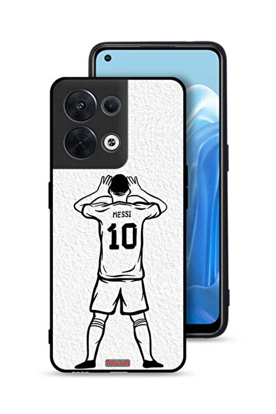 Tolwak غطاء حماية لهاتف Oppo Reno8 5G برسومات ميسي سكيتش