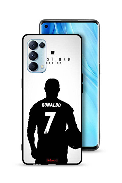 Tolwak غطاء حماية لهاتف Oppo Reno5 Pro 5G بقناع كريستيانو رونالدو
