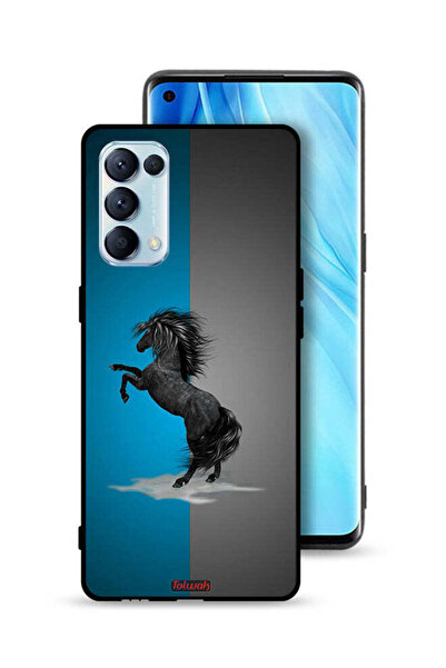 Tolwak غطاء حماية لهاتف Oppo Reno5 Pro 5G برسومات حصان