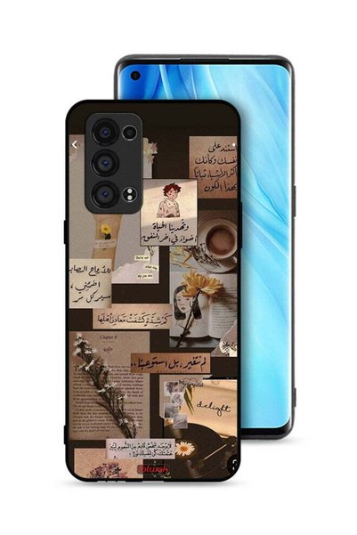 Tolwak Oppo Reno6 Pro Plus 5G Protective Case Cover Arabic Quotes Vintage