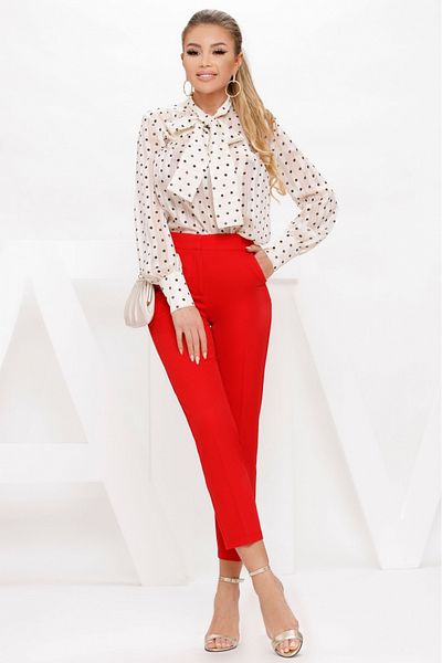 Atmosphere Fashion Red elegant trousers