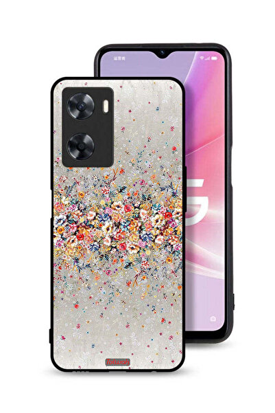 Tolwak غطاء حماية لهاتف Oppo A57s - زهور صغيرة - فن تجريدي