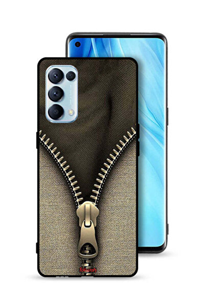 Tolwak غطاء حماية بنمط سحاب لهاتف Oppo Reno5 Pro 5G