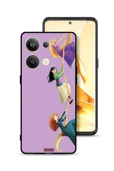 Tolwak غطاء حماية لهاتف Oppo Reno9 Pro Plus 5G برسومات فنية لتسلق الفتيات