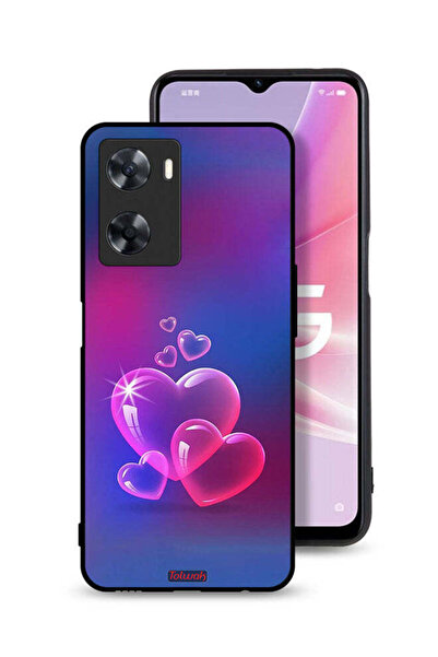 Tolwak غطاء حماية لهاتف Oppo A57s بنقشة قلوب مائية