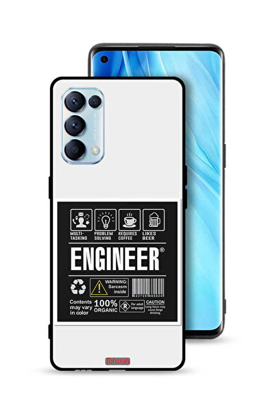 Tolwak غطاء حماية لهاتف Oppo Reno5 Pro 5G - ملصق مهندس