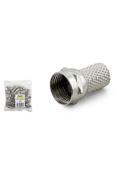 MBB ETİCARET F Connector 17 mm 100 Pack Silver Wk-05S