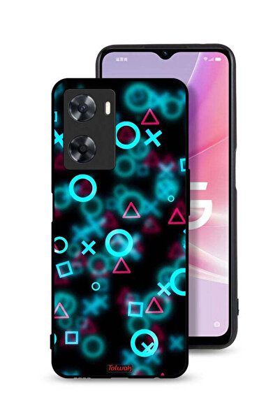 Tolwak غطاء حماية لهاتف Oppo A57s برسومات أيقونات لعبة الحبار الصغيرة