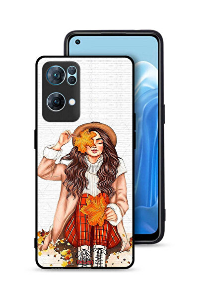 Tolwak غطاء حماية لهاتف Oppo Reno7 Pro 5G يحمل صورة أوراق الخريف