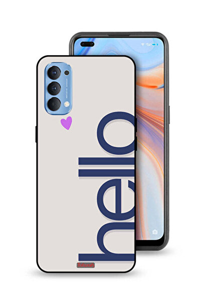 Tolwak Oppo Reno4 4G Protective Case Cover Hello