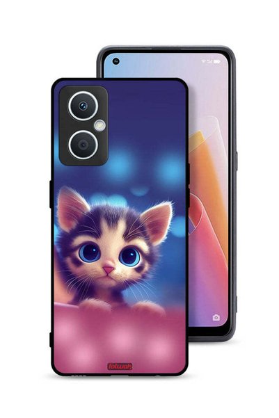 Tolwak غطاء حماية لهاتف Oppo A96 5G (الصين) بتصميم قطة صغيرة