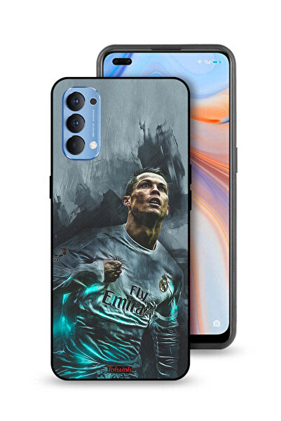Tolwak غطاء حماية Oppo Reno4 4G برسومات كريستيانو رونالدو
