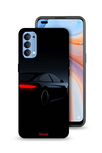 Tolwak غطاء حماية لهاتف Oppo Reno4 4G - لون السيارة الداكنة