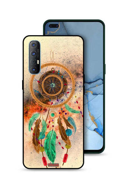 Tolwak غطاء حماية لهاتف Oppo Reno3 Pro 4G بتصميم ماندالا ريش معلق