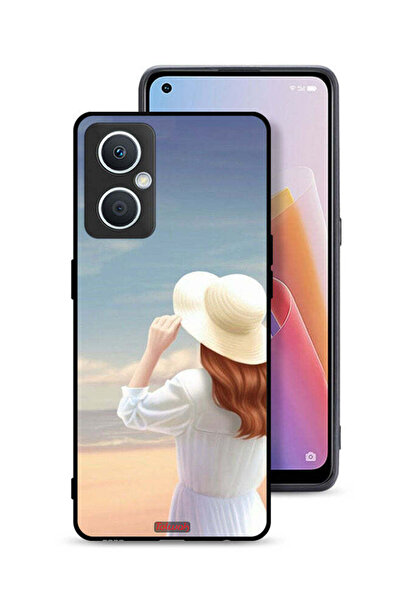 Tolwak غطاء حماية لهاتف Oppo A96 5G (الصين) بتصميم فتاة واقفة