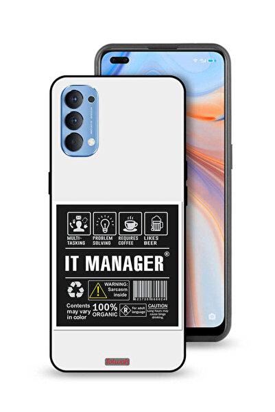 Tolwak Oppo Reno4 4G Protective Case Cover It Manager Sticker