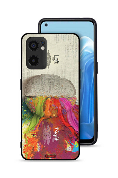Tolwak غطاء حماية لهاتف Oppo Reno7 SE 5G بتصميم تجريدي لعلم الدماغ