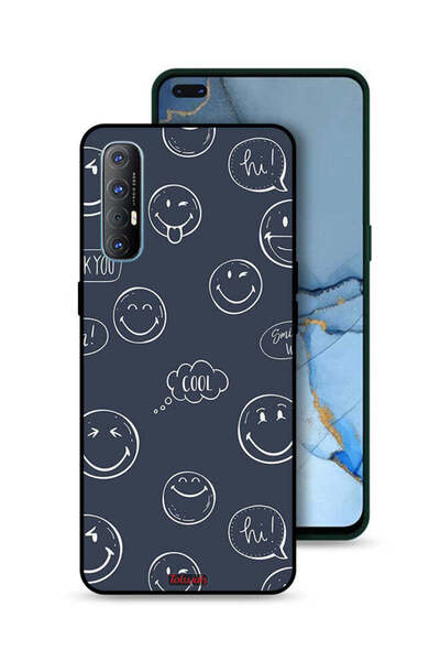 Tolwak غطاء حماية لهاتف Oppo Reno3 Pro 4G - وجوه رائعة