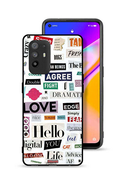 Tolwak Oppo F19 Pro Plus 5G Protective Case Cover Short Quotes Stickers