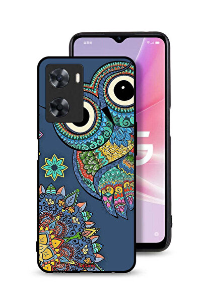 Tolwak غطاء حماية لهاتف Oppo A77s بتصميم بومة زهرية