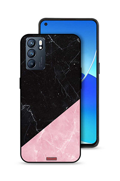 Tolwak غطاء حماية لهاتف Oppo Reno6 5G بنمط رخامي