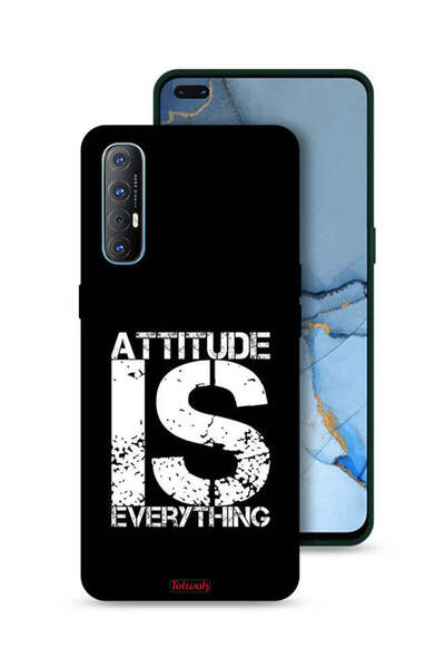 Tolwak غطاء حماية لهاتف Oppo Reno3 Pro 4G - Attitude Is Everything