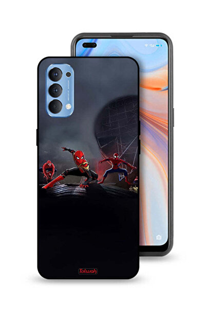 Tolwak Oppo Reno4 4G Protective Case Cover Three Spiders