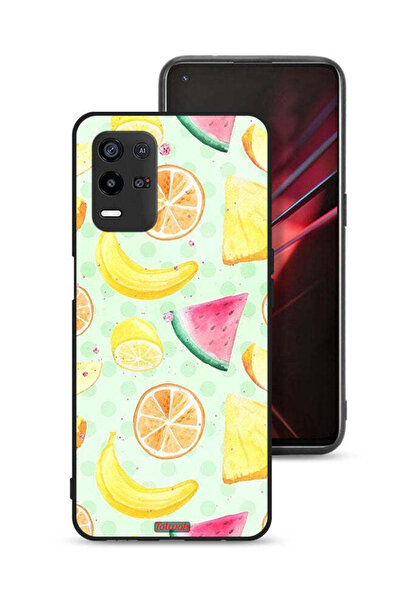 Tolwak غطاء حماية لهاتف Oppo K9x برسومات فواكه وألوان مائية