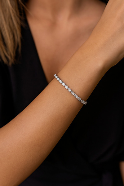 staınless steel سوار فضي من الفولاذ المقاوم للصدأ