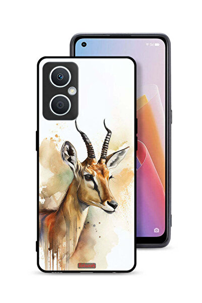 Tolwak غطاء حماية Oppo A96 5G (الصين) بتصميم فن تجريدي للغزلان
