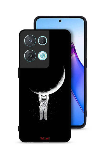 Tolwak Oppo Reno8 Pro 5G Protective Case Cover Hanging From Moon