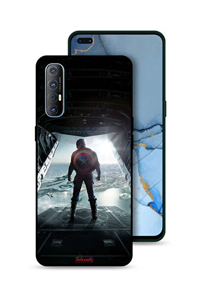Tolwak غطاء حماية لهاتف Oppo Reno3 Pro 4G بتصميم صورة كابتن أمريكا