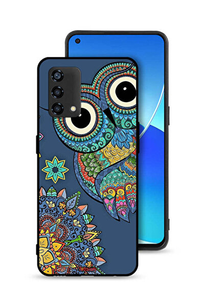 Tolwak غطاء حماية لهاتف Oppo Reno6 Lite بتصميم بومة زهرية